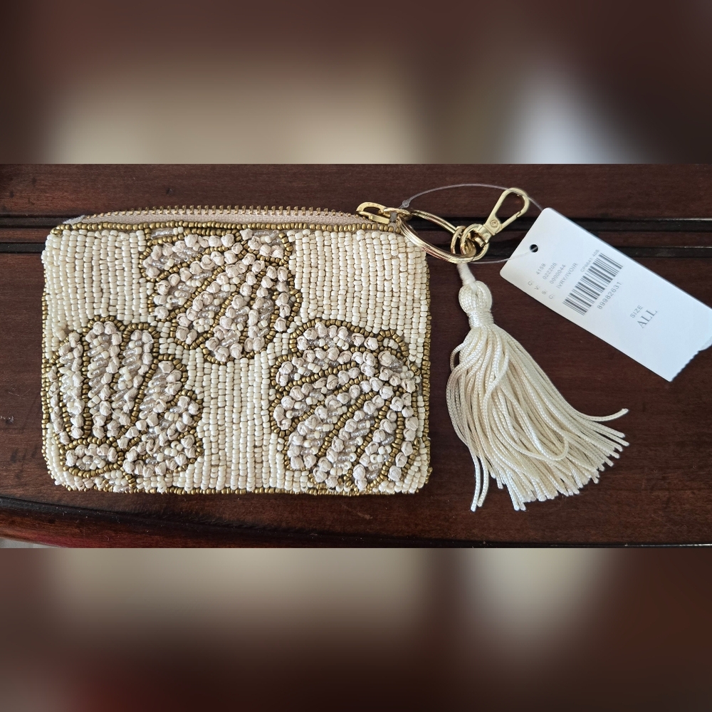 Anthropologie Beaded Coin Purse